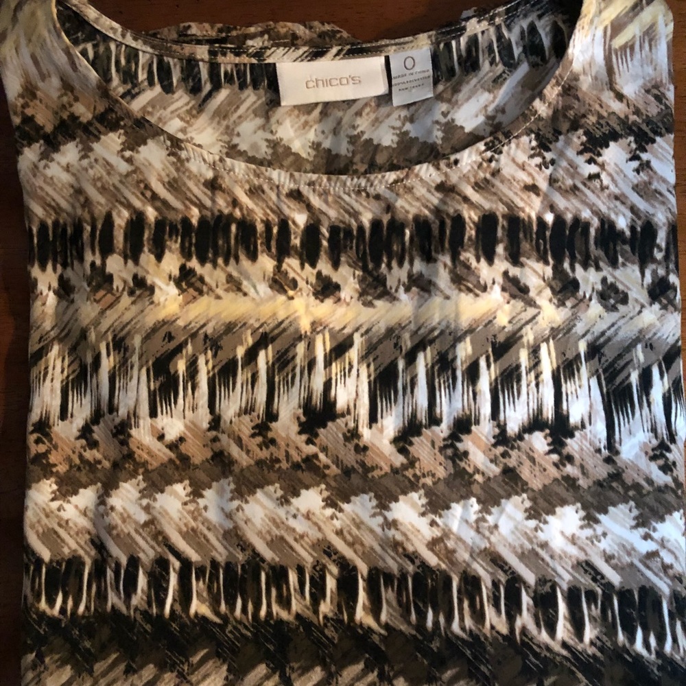 Chico’s Animal Print Blouse size 0